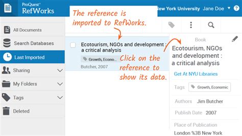 How to Use RefWorks 的图像结果