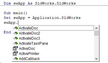 Image result for SolidWorks API Object Model Diagram
