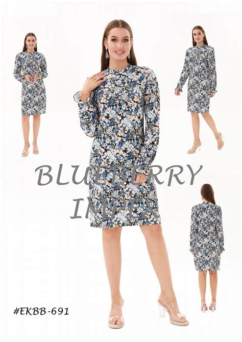 Ladies knit dress - EKBB-691 - Blueberry (China Manufacturer) - Other ...