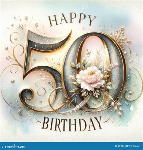 Celebrating Half a Century in Glamour Stock Illustration - Illustration ...
