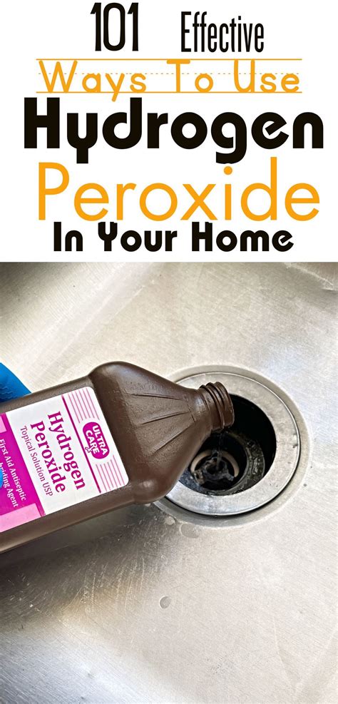 101 Ways To Use Hydrogen Peroxide In Your Home | Peroxide uses, Homemade cleaning solutions ...