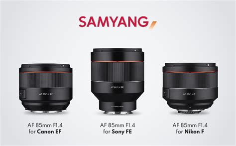 Samyang AF 85mm F1.4 E Auto Focus Lens - Black : Amazon.in: Electronics