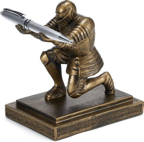 ThreeH Resin Knight Pen Holder With A Pen Desk Organzier Accessories ...