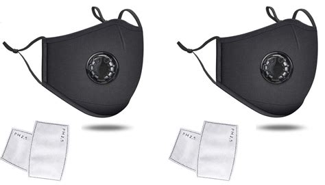 Xtore® N-95 Anti Pollution Mask | Breathing Valve (2 mask, 4 filters ...