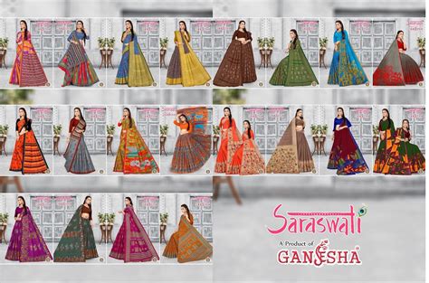 Saraswati Vol 3 Ganesha Cotton Sarees – Kavya Style Plus