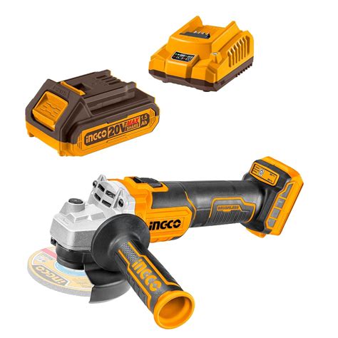 INGCO 20V Cordless Angle Grinder Machine, Cutter machine with Battery ...