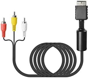 Unique disk PS2 AV cable for PS3/PS1/PS2 TV RCA Composite Lead Cable ...