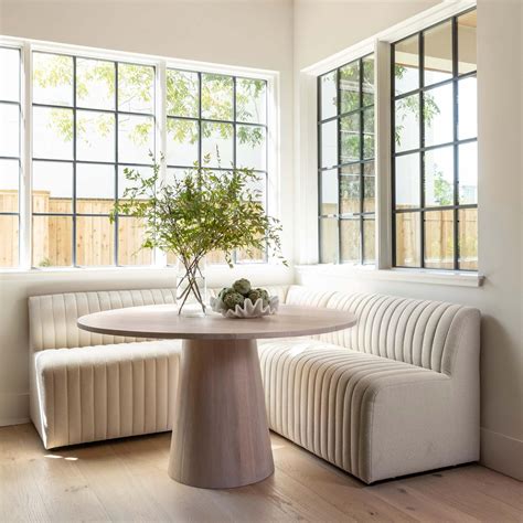 Augustine Banquette, Capri Oatmeal by Four Hands | Banquette seating in ...