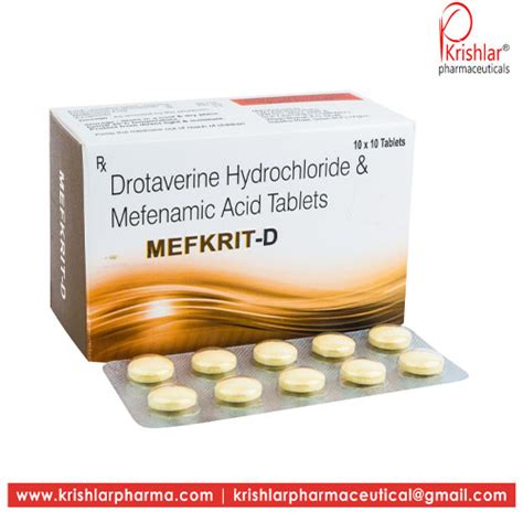 MEFKRIT-D TABLETS Krishlar Pharmaceuticals