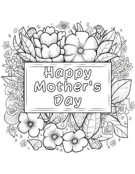 45 Hearty Mother's Day Coloring Pages - Our Mindful Life