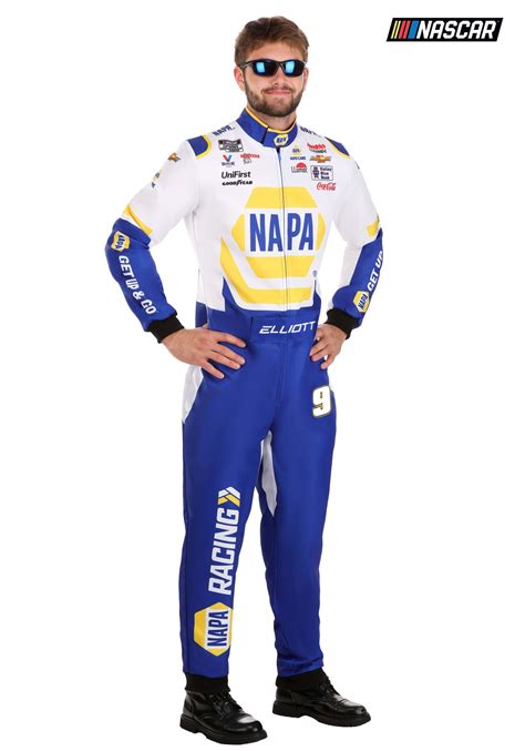 Men's Chase Elliott New NAPA Uniform NASCAR Costume | Race Car Driver ...