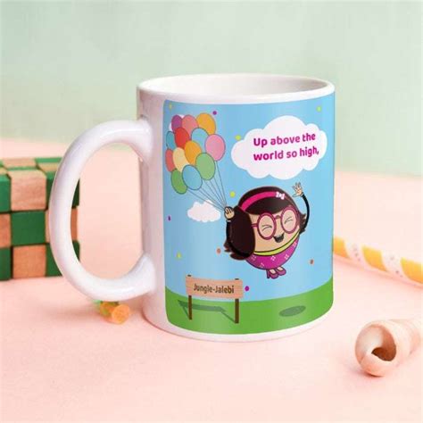 Jungle-Jalebi Happiness Kids Coffee Mug, Blue-325 ML – Indigifts