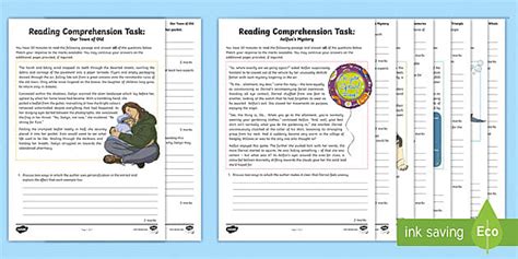 11+ Reading Comprehension - Reading Activity Mat Pack