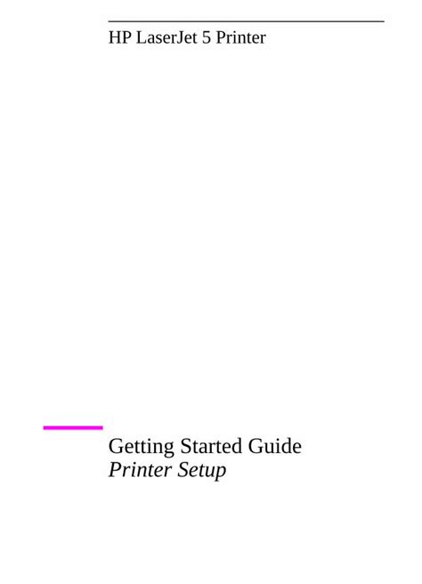 Image result for HP LaserJet Setup Guide