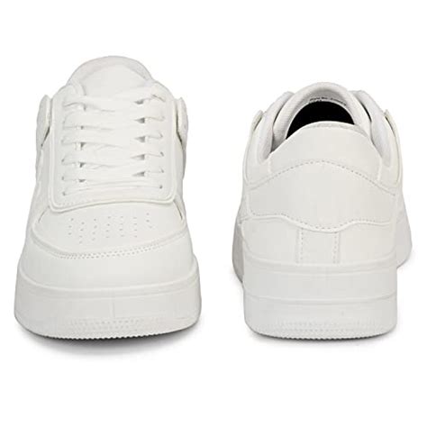 Buy MOZAFIA Men CH Zoom PU Central Lacing Casual Sneaker White at Amazon.in