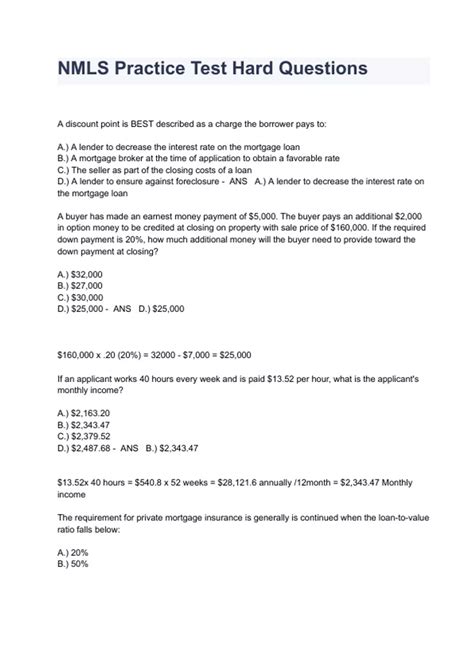 Image result for NMLS Practice Test