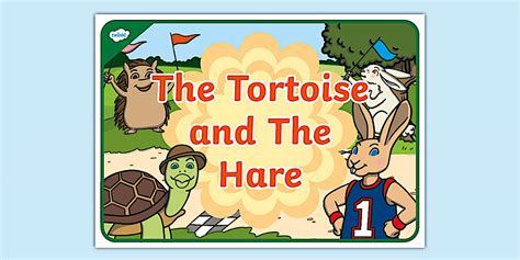The Tortoise and The Hare Story Poster (teacher made)