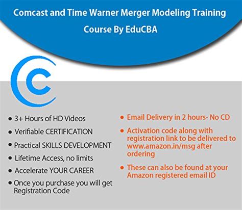 Comcast and Time Warner Merger Modeling Training by EDUCBA (Email ...