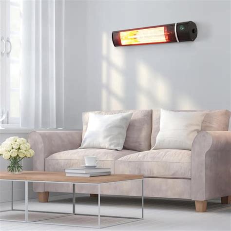 Buy 1500-Watt Black Electric Indoor/Outdoor Infrared Carbon Tech Space ...