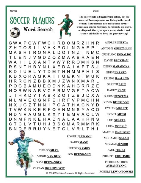 Sports Word Searches