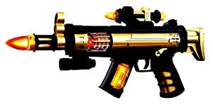 TOYMANIA Amazing Musical Combat Machine Toy Gun for Kids. | with ...