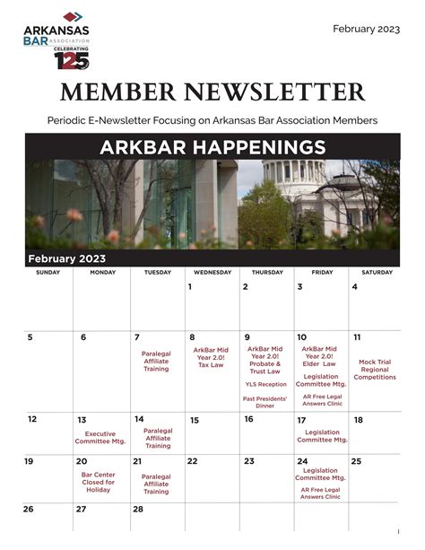 February 2023 Member Newsletter by Arkansas Bar Association - Issuu
