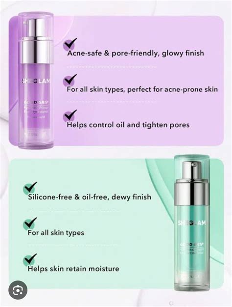 SHEGLAM Good Grip Hydrating Primer Oil Control Moisturizing Primer Gel ...