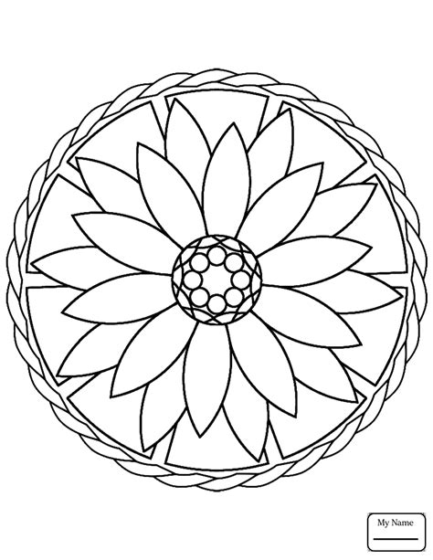 Easy Mandala Coloring Pages at GetColorings.com | Free printable ...