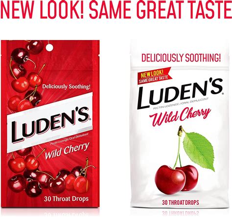 Luden's Wild Cherry Throat Drops - 30 Deliciously Soothing Drops in 1 Bag
