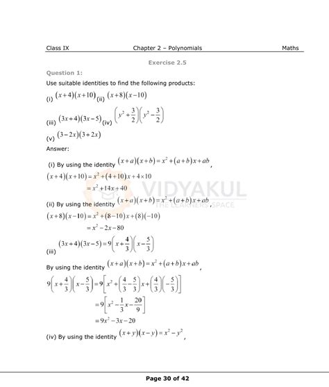 Image result for Polynomials Class 9 NCERT Solutions