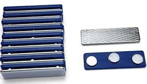 Techmahoday Strong Magnetic Name Badge Holders with Steel Back Plate,7 ...