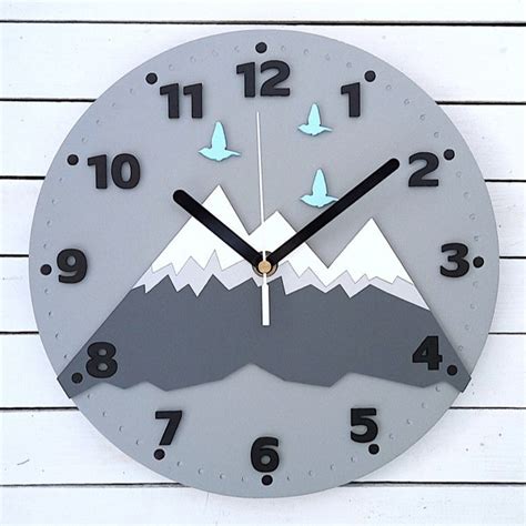 Buy Mountain Themed Wall Clock for Kids Online On Zwende