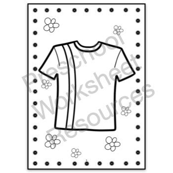Clothes Coloring Worksheet 的图像结果