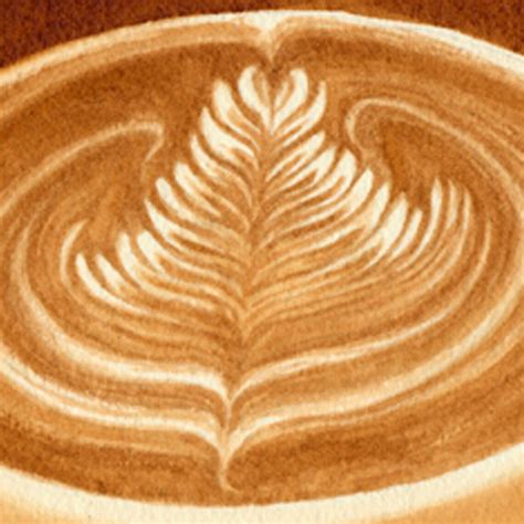 Coffee Art Rosetta Latte Painted Using Only Coffee Rosetta - Etsy