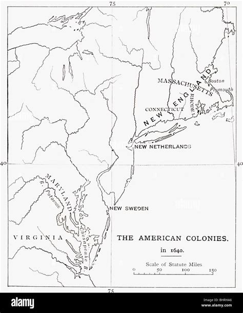 British colonies north america map hi-res stock photography and images - Alamy - map of dutch colonies in north america