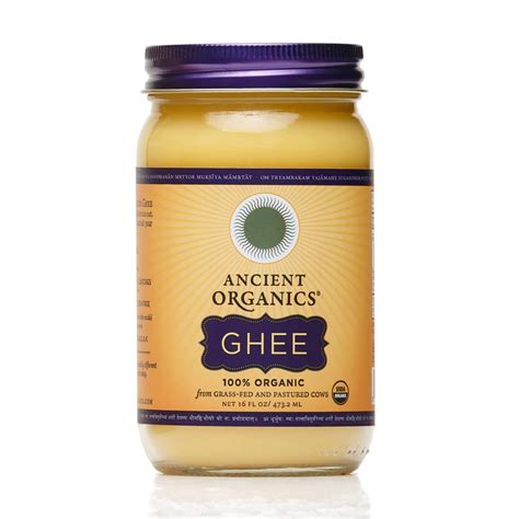 Buy Ancient Organics Ghee, Organic Grass Fed Ghee Butter – Gluten Free ...