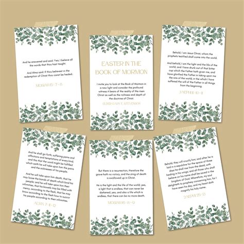 LDS Easter in the Book of Mormon Cards - Printable Cards for Easter ...