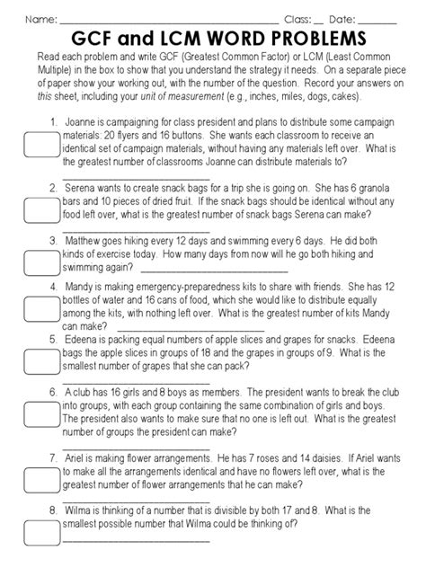 Image result for LCM Worded Problems