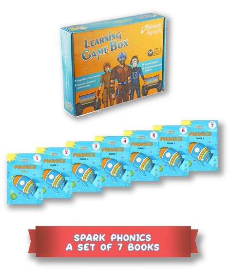 Spark Phonics (Bundle): Set of 7 Fun Activity Books (Class 1): Ages (5 ...