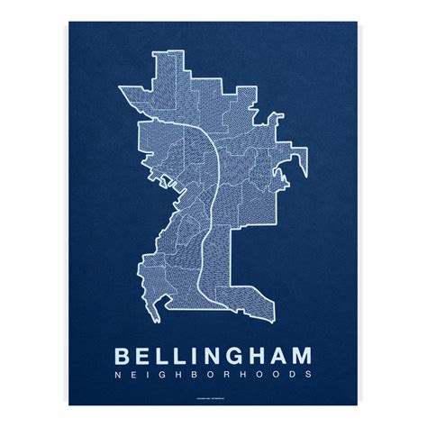 Bellingham, WA Neighborhood Map | Native Maps