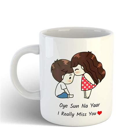 Buy SCPmarts Create Your Desire Ceramic Friendship Day Oye Sun Na Yaar ...