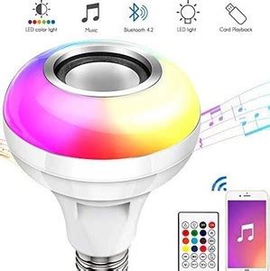Buy laxmi gold RGB Color changing LED Smart Music Remote Control Bulb 5 ...