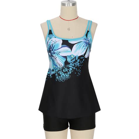 Luxalzxs Women's Swim Dress Set: Plus Size Two Piece Tankini Swimsuits ...