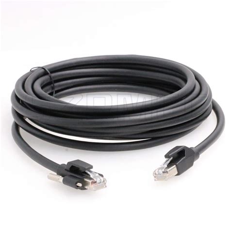 SZRMCC High Flexible Shielded Locking RJ45 to RJ45 Gigabit Network ...