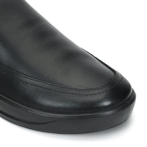 Ergon Men's Black Leather Slide Casual Shoes – Ergonstyle