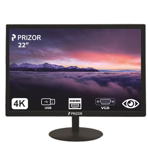 PRIZOR 55.88cm (22 Inch) Full HD Monitor, Inbuilt Speaker, 4K ...