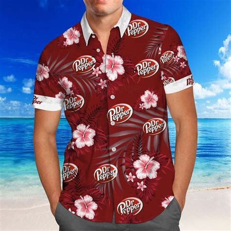 Dr Pepper Hawaiian Shirt, Dr Pepper Shirt, Dr Pepper Button Shirt sold ...