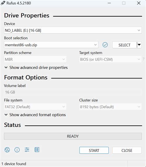 Computer Memory Test 的图像结果