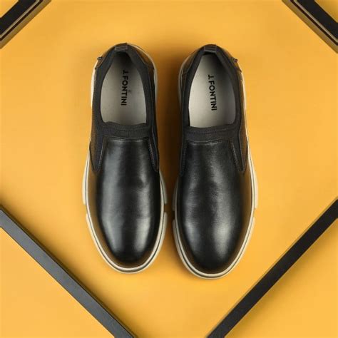 Buy J.Fontini Men Black Casual Moccasin Online | SKU: 14-1257-11-40 ...