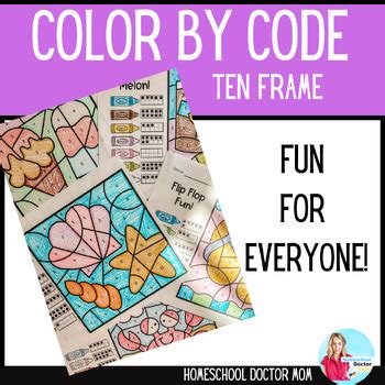 Image result for Ten Frame Color by Code Homework Help